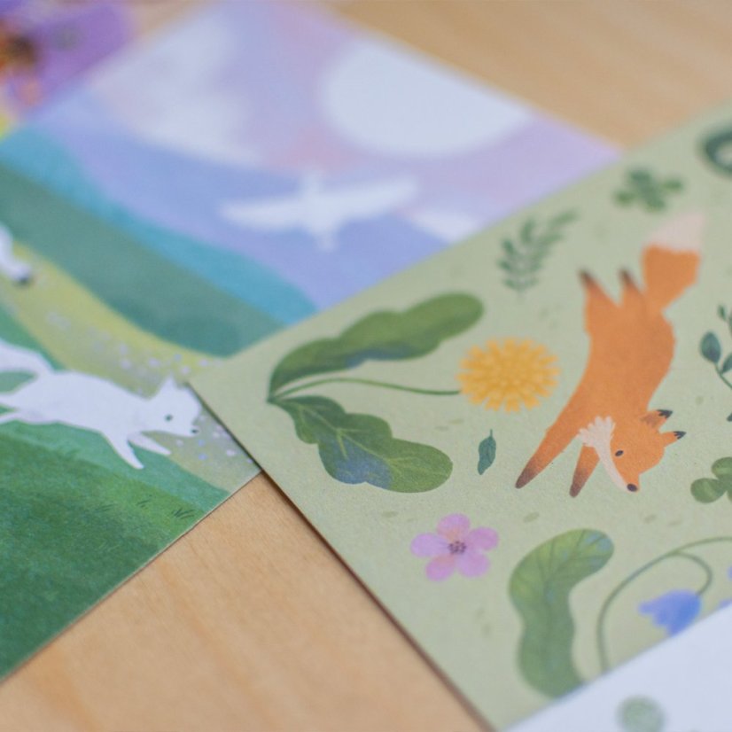 pohlednice — S ježkem