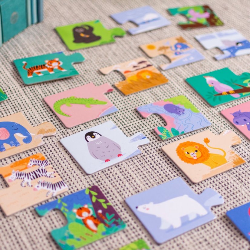 Véééliké puzzle duo — Kde bydlí zvířátka