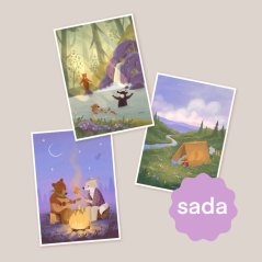 sada pohlednic — Léto