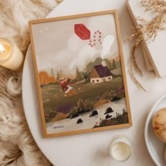 ilustrace A4 — Vítr