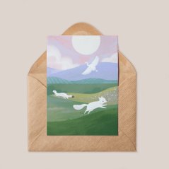 Přáníčko — jeřáb