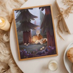 ilustrace — Na houbách A4