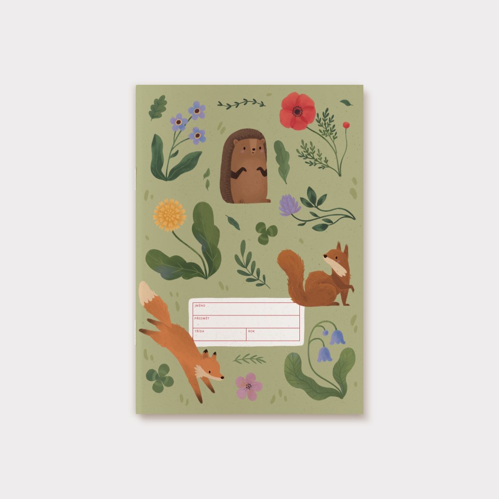 sešity a diáře - barva - modrá