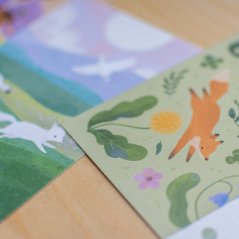 pohlednice — S ježkem