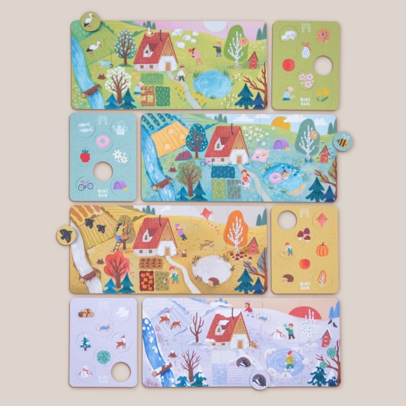 Véééliké puzzle lotto — Roční období