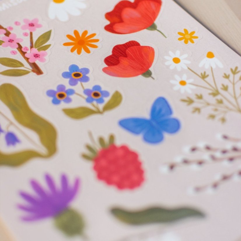 nálepky A5 — Jaro