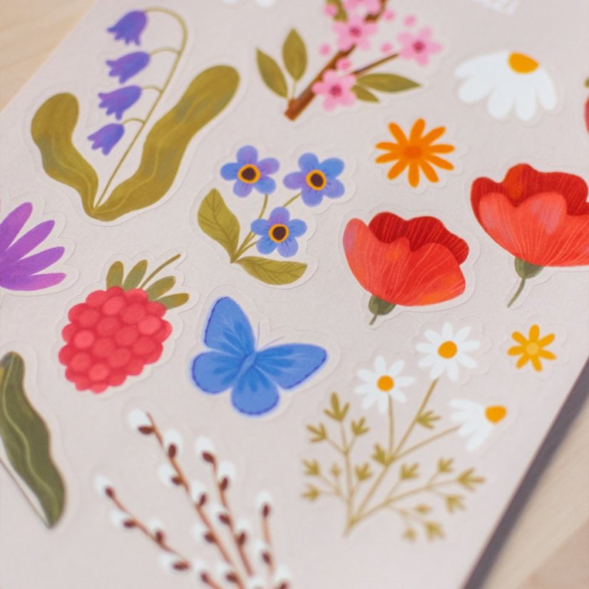 nálepky A5 — Jaro