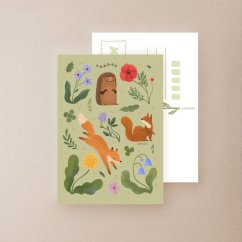 pohlednice — S ježkem