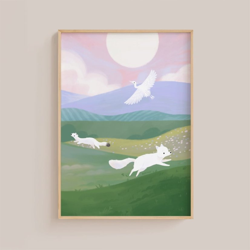 ilustrace —  Jeřáb A4