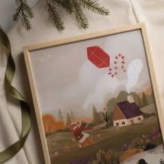 ilustrace A4 — Vítr
