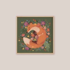 ilustrace — Pelíšek — liška 21x21