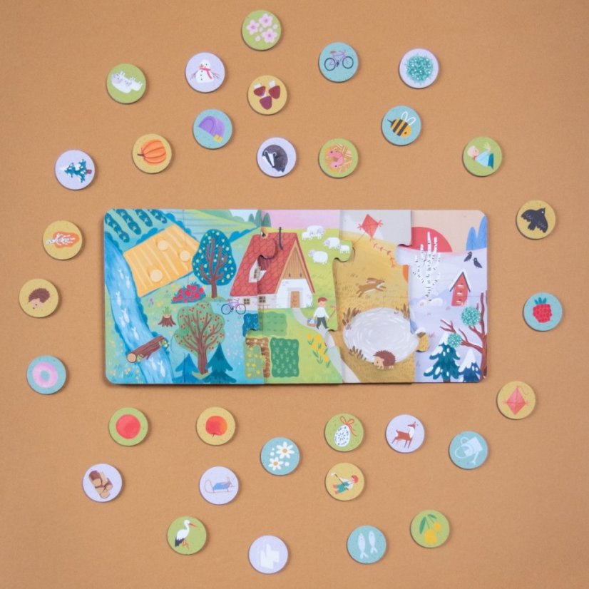 Véééliké puzzle lotto — Roční období