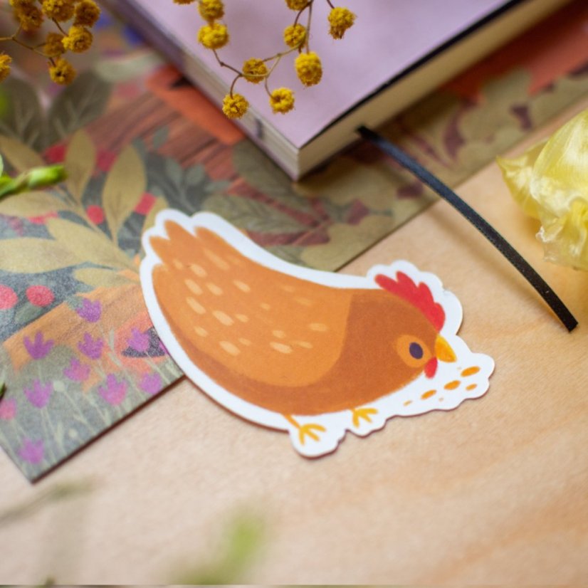 nálepka — Slepička