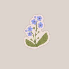 nálepka — Pomněnka