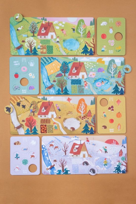 Véééliké puzzle lotto — Roční období