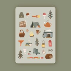 nálepky A5 — hiking